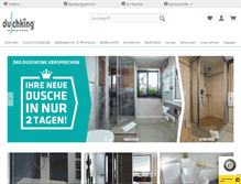 Tablet Screenshot of duschking.de